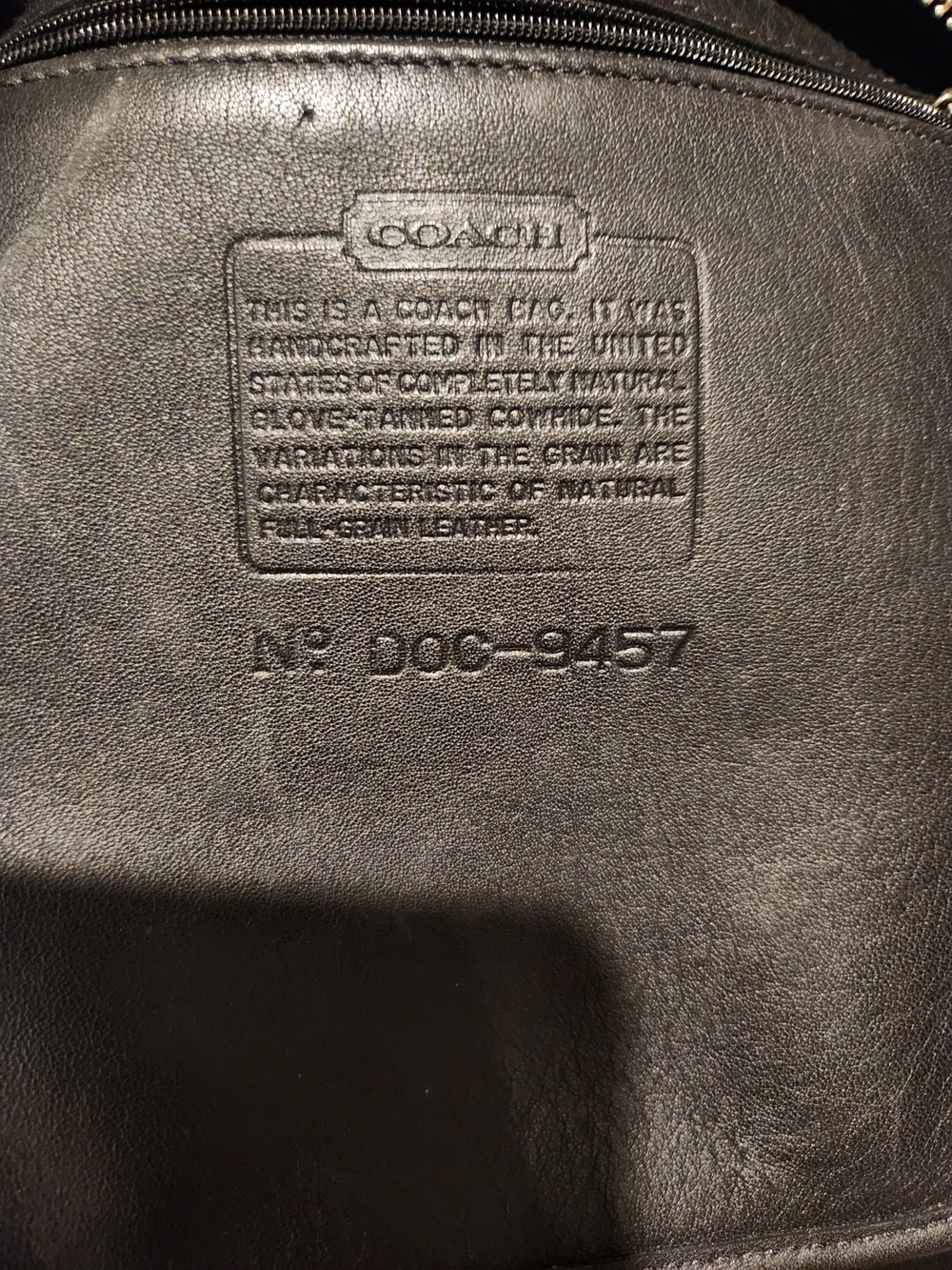 Coach Black Leather Crossbody Bucket Bag - Picture 7 of 9